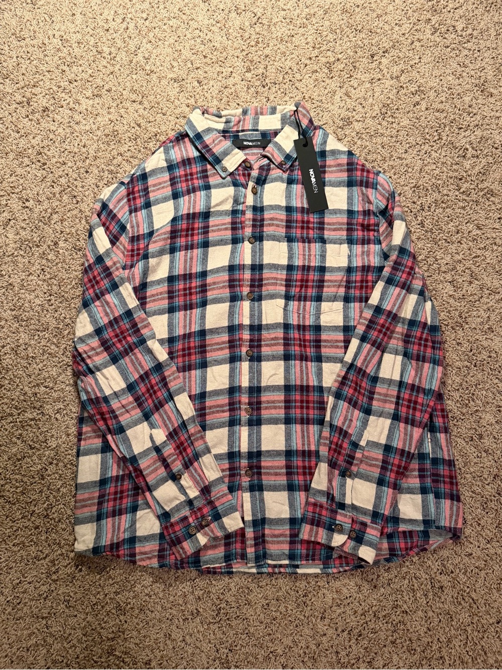 NOVAMEN Brand new Men’s medium 2p flannel bundle - Picture 2 of 7